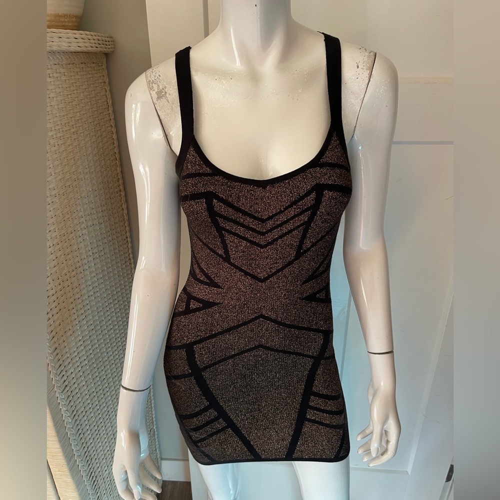 Gentle Fawn Bronze Metallic Dress
